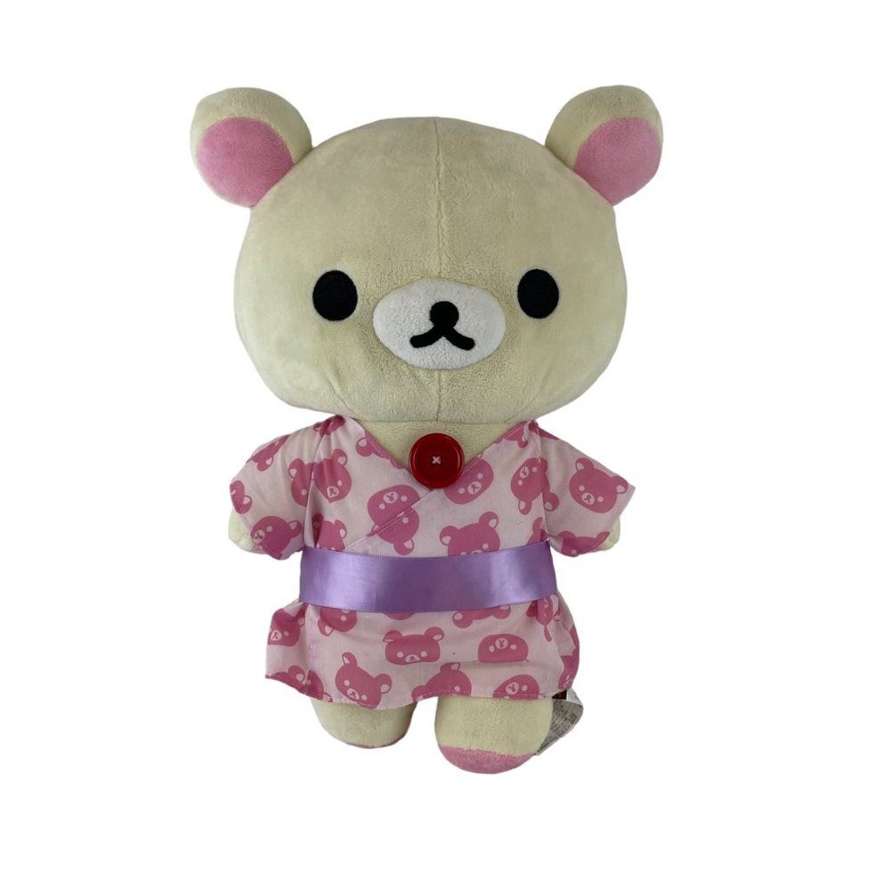 Rilakkuma San-x Korilakkuma Summer Yakata‎ Plush Pink Kimono Stuffed Animal Toy